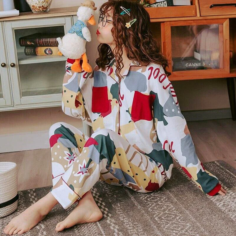 Colorful Cotton Pajamas - Image 5